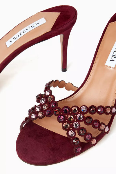 Aquazzura Embellished Tequila Mules 75