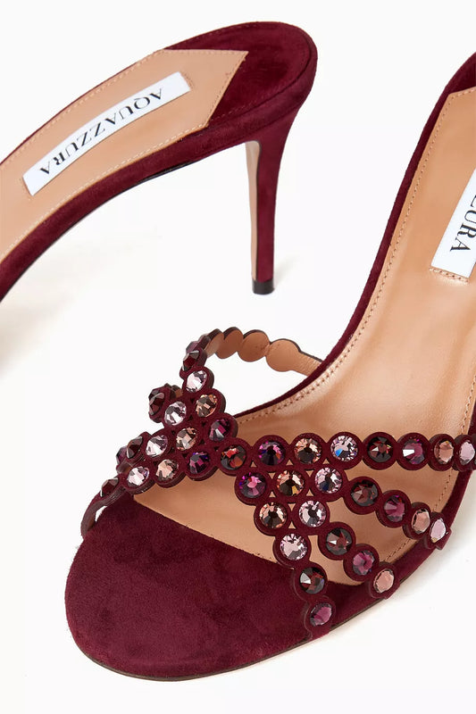 Aquazzura Embellished Tequila Mules 75