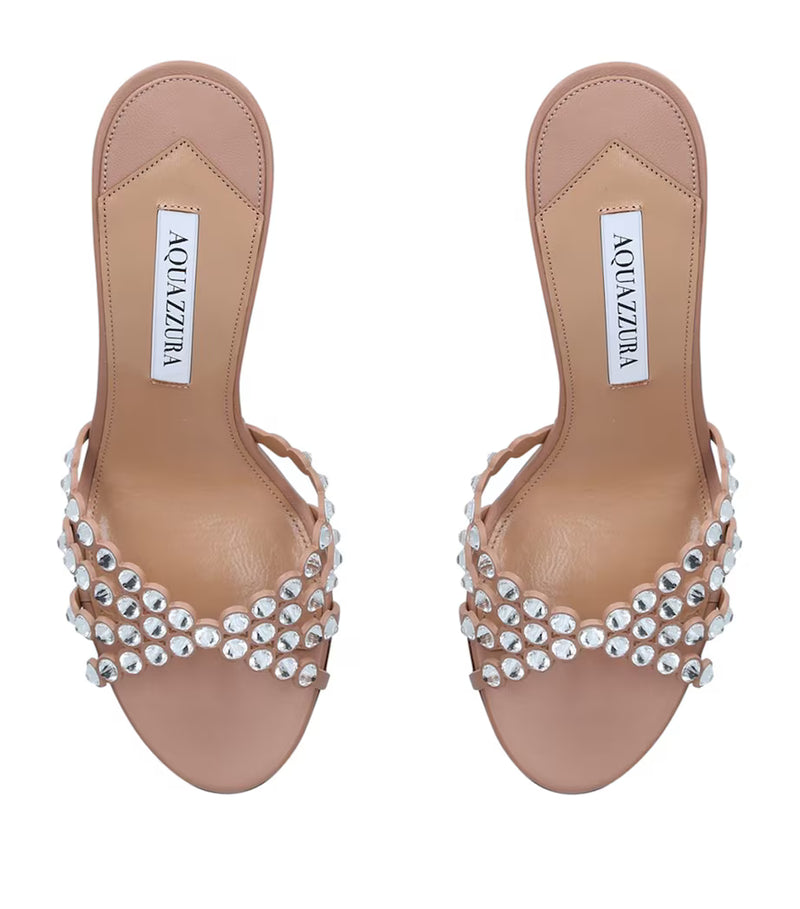 Aquazzura Embellished Tequila Mules 75