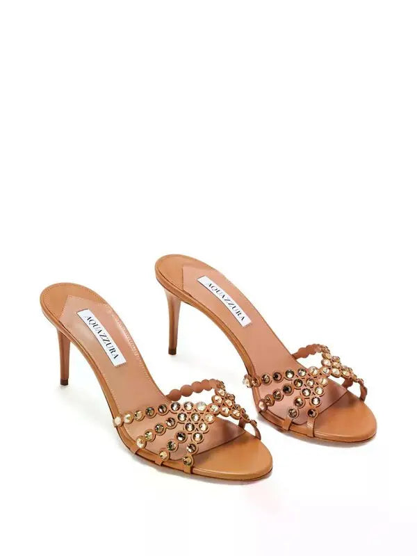 Aquazzura Embellished Tequila Mules 75