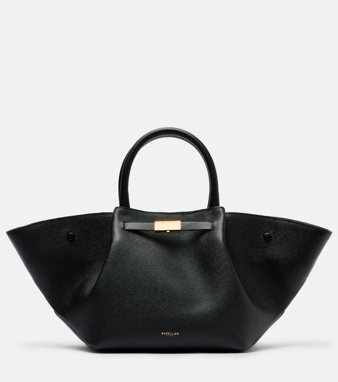 DeMellier New York Midi Leather Tote Bag