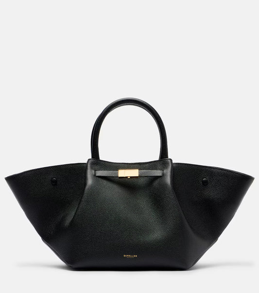 DeMellier New York Midi Leather Tote Bag