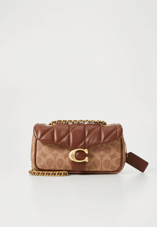 Coach Tabby Shoulder Bag 20 In Signature Canvas With Quilting
