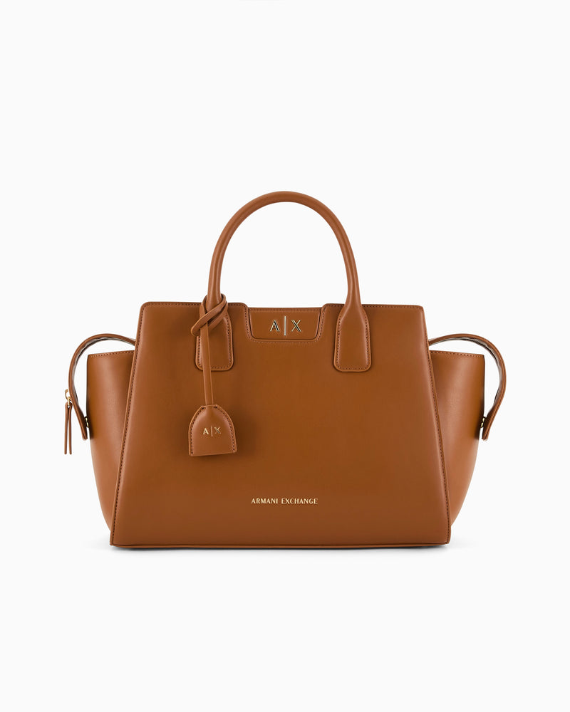 Armani Exchange Tote bag in coated fabric