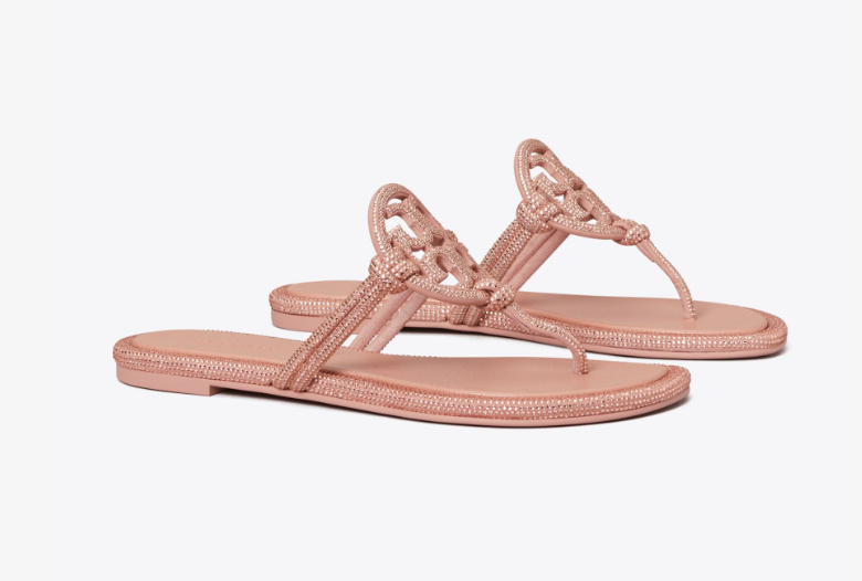 Tory Burch MILLER PAVÉ KNOTTED SANDAL