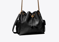Tory Burch Charlie quilted drawstring bucket bag