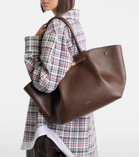 DeMellier New York Midi Leather Tote Bag
