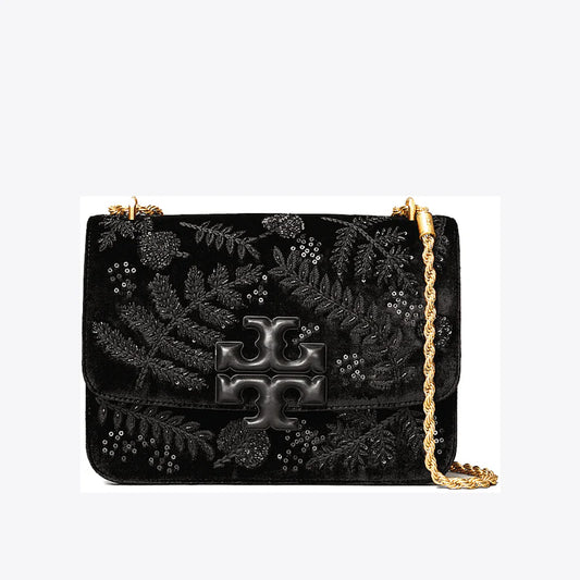 Tory Burch Eleanor Velvet Shoulder Bag