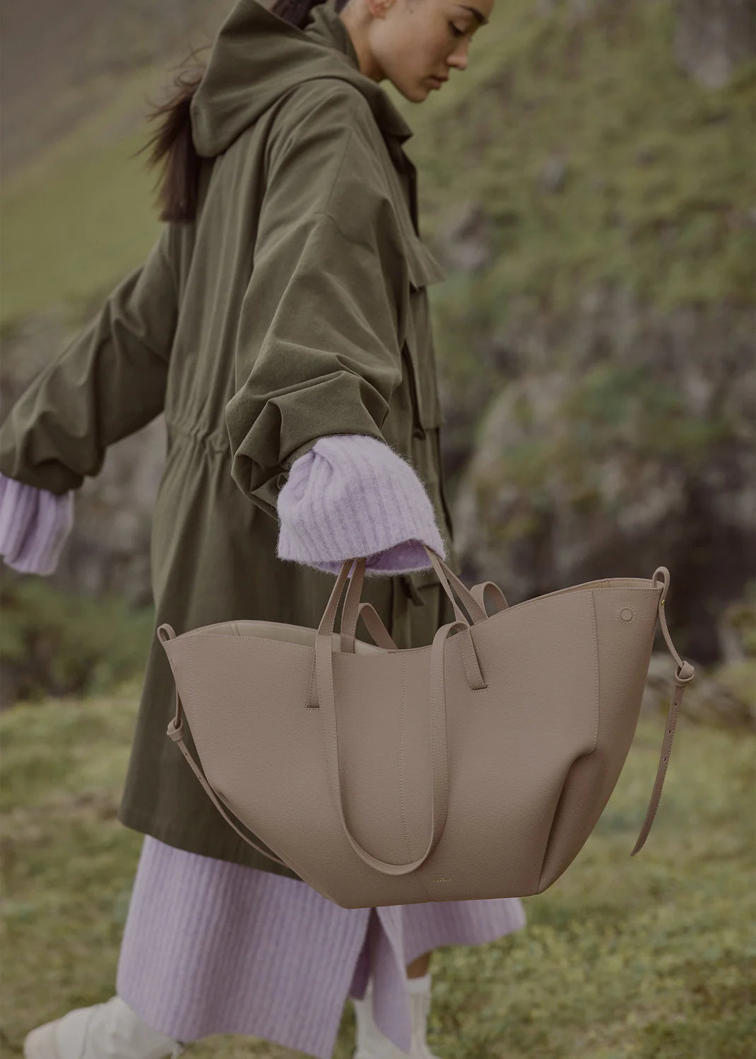 Polene Cyme Edition Textured Taupe