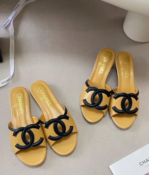 Chanel Leather Mules