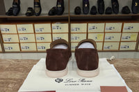 Loro Piana Summer Walk Loafer Suede - Dark Brown