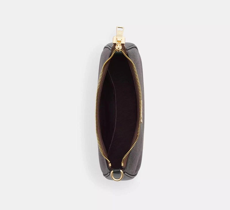 COACH Teri Shoulder Bag In Signature Canvas Gold/Walnut/Black