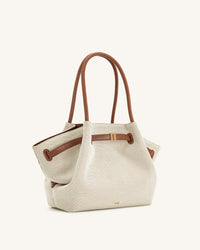 JWPEI Hana Medium Tote Bag - Dark Brown