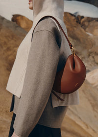 Polene Tonca Edition Textured Cognac