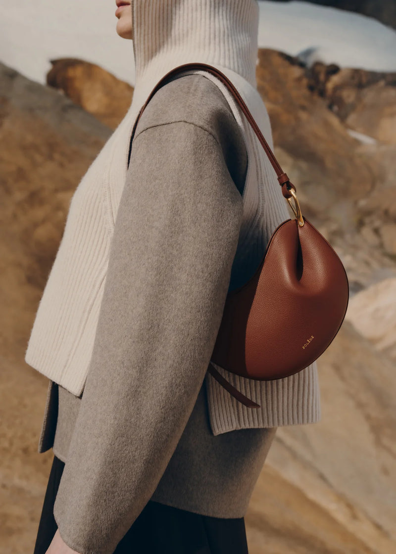 Polene Tonca Edition Textured Cognac