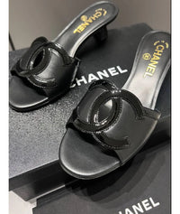 Chanel Leather Mules