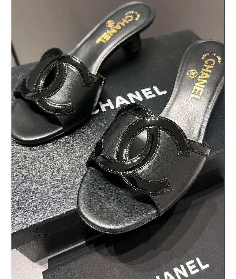 Chanel Leather Mules