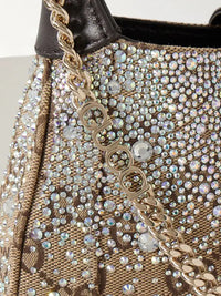Gucci  jackie crystal-embellished canvas-jacquard