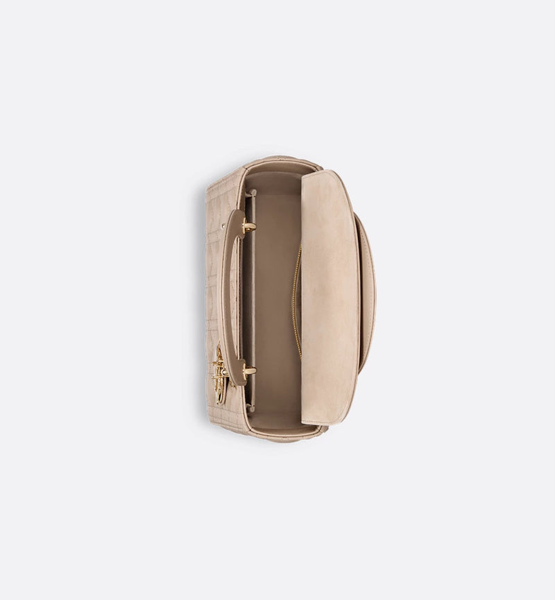 Medium Lady Dior Bag Desert Taupe Cannage Lambskin