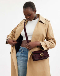 Coach Tabby 20 Shoulder Bag  BURGUNDY