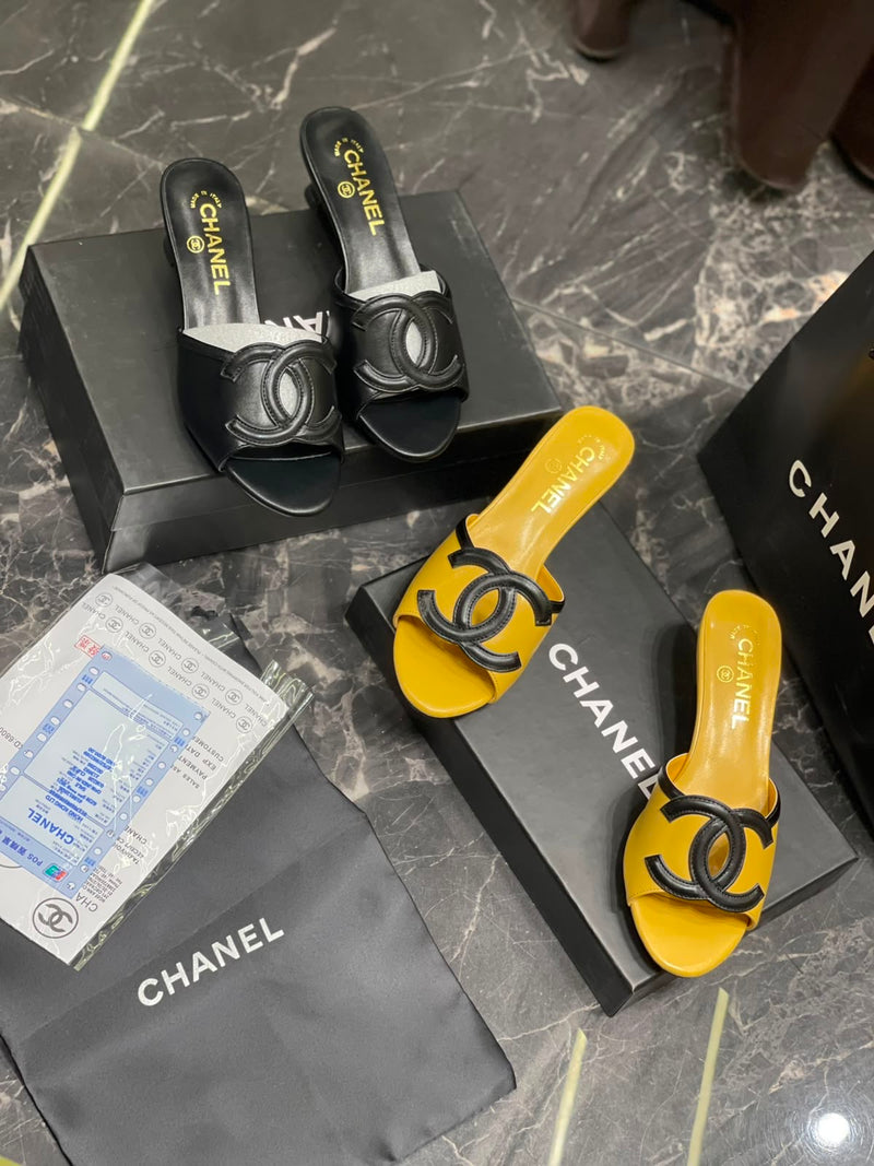 Chanel Leather Mules