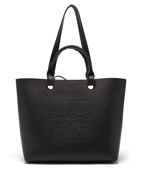 LOEWE Anagram-Debossed Leather Tote Bag