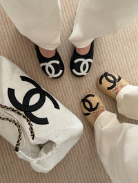 Chanel leather ballet flats