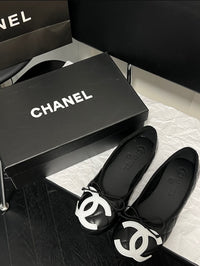 Chanel leather ballet flats