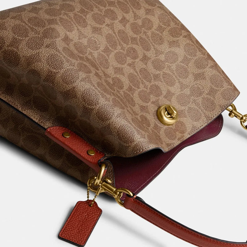 Coach Willow Shoulder Bag In Signature Canvas