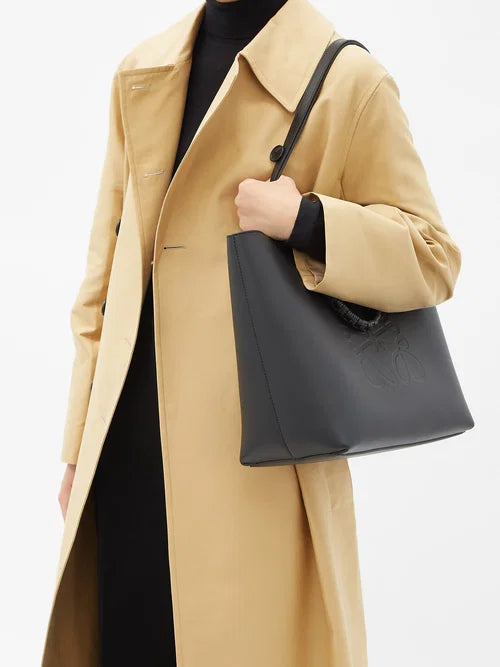 LOEWE Anagram-Debossed Leather Tote Bag