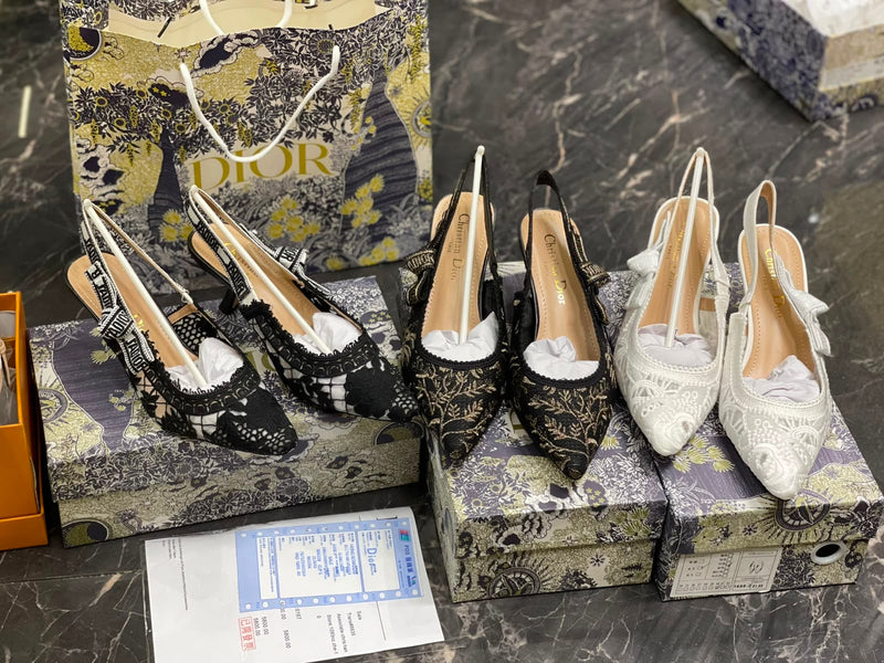 Christian Dior Embroidered J'Adior Slingback
