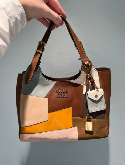 Miu Miu Medium Calfskin Handbag hover