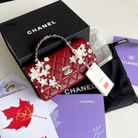 Chanel Floral Pearl Flap Bag
