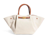 DeMellier New York Midi Leather Tote Bag