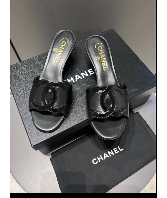 Chanel Leather Mules