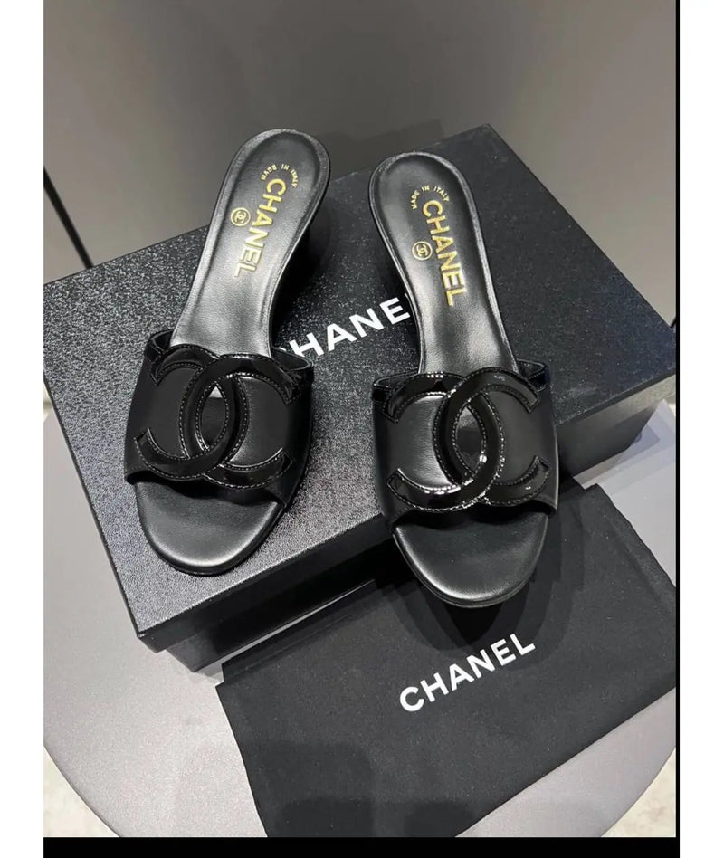 Chanel Leather Mules